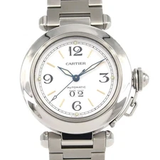 Authentic Cartier Pasha C Grande Date W31044M7 SS Automatic  #260-006-910-6347
