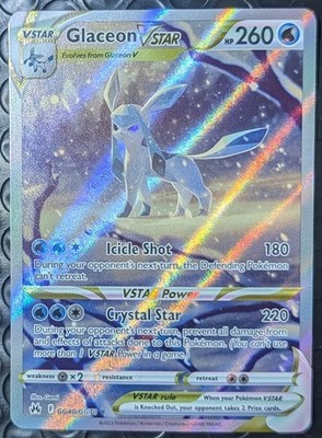 Glaceon VSTAR GG40/GG70 SWSH: Crown Zenith: Galarian Gallery Holo
