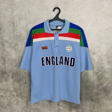 ENGLAND 1992 WORLD CUP CRICKET SHIRT I.S.C. NATIONAL TEAM JERSEY SIZE L