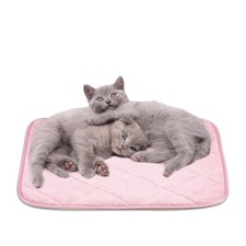 NWK Fluffy Self Heating Cat Dog Mat Blanket Washable Non-Slip Thermal Pet Bed