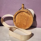 Pre-1840 Style Wooden Canteen Revolutionary Civil War Reenactment Water Bottle