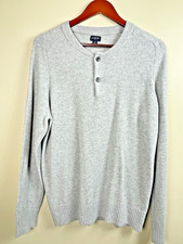 JCrew Men  s Size M Lambswool Soft Grey Preppy Sweater