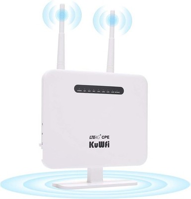 KuWFi 4G LTE Router with SIM Card Slot Unlocked Wireless 4G Router WiFi Hotspot