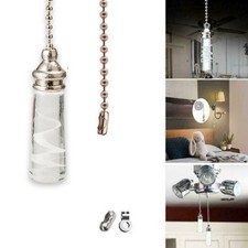 1pc Pull String Switch Cord Light Chain Length 90cm Connector New Practical
