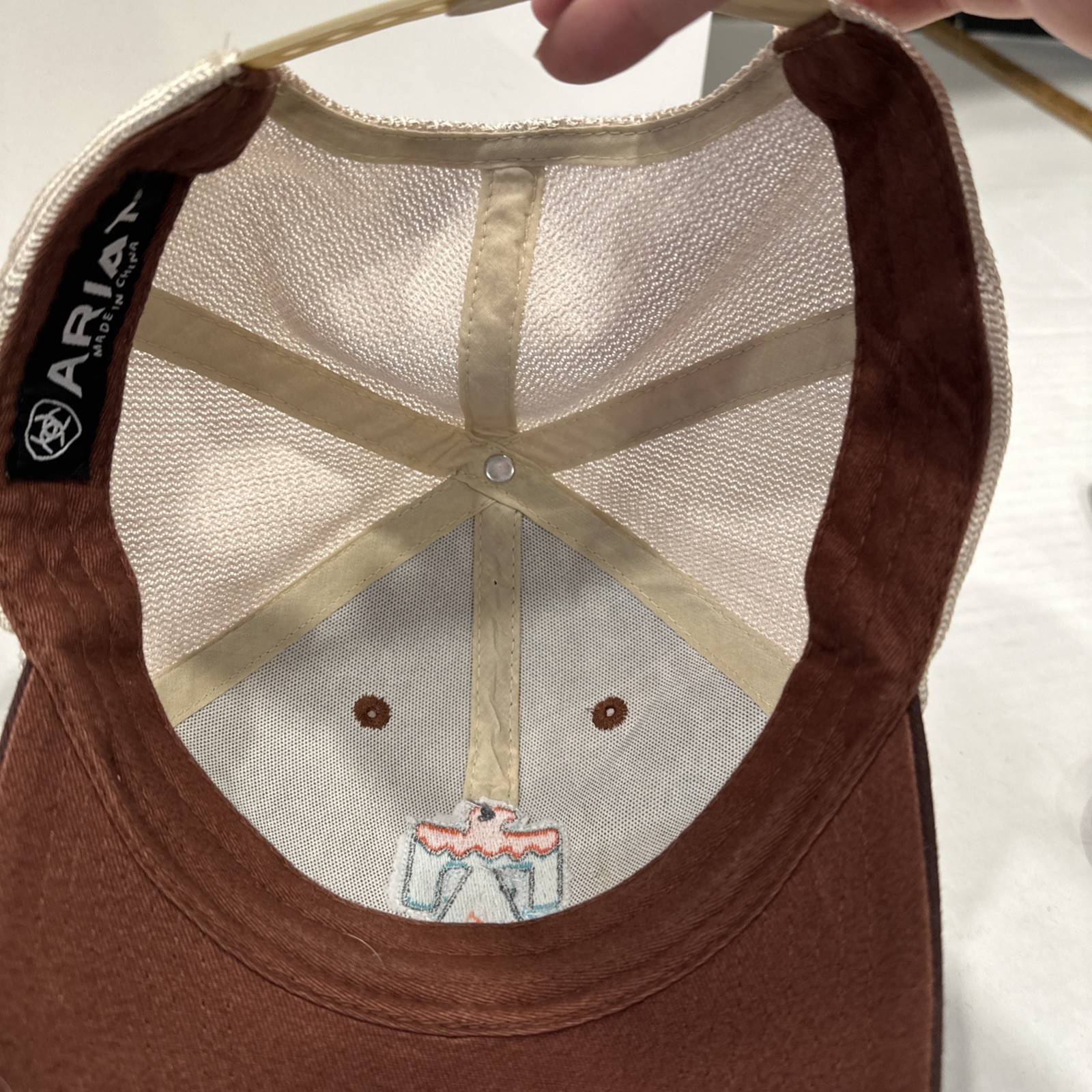 Ariat Thunderbird Patch Trucker Hat Aztec Mesh Sn… - image 11