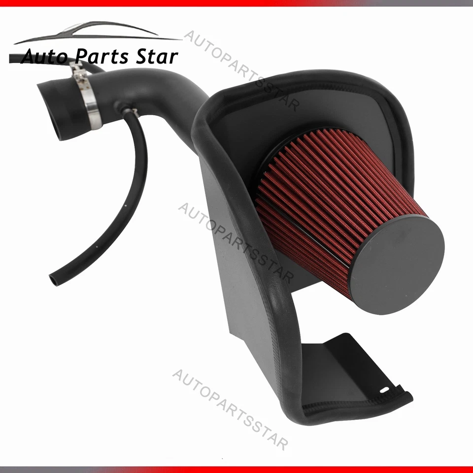 Sistema de admisión de aire frío protector térmico plateado para Chevy GMC 1500 14-18 5,3 L 6,2 L V8 Foto 2 de 4