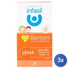 3X Infasil Intimate Soap 200 Ml. Ph 4.5 For Children