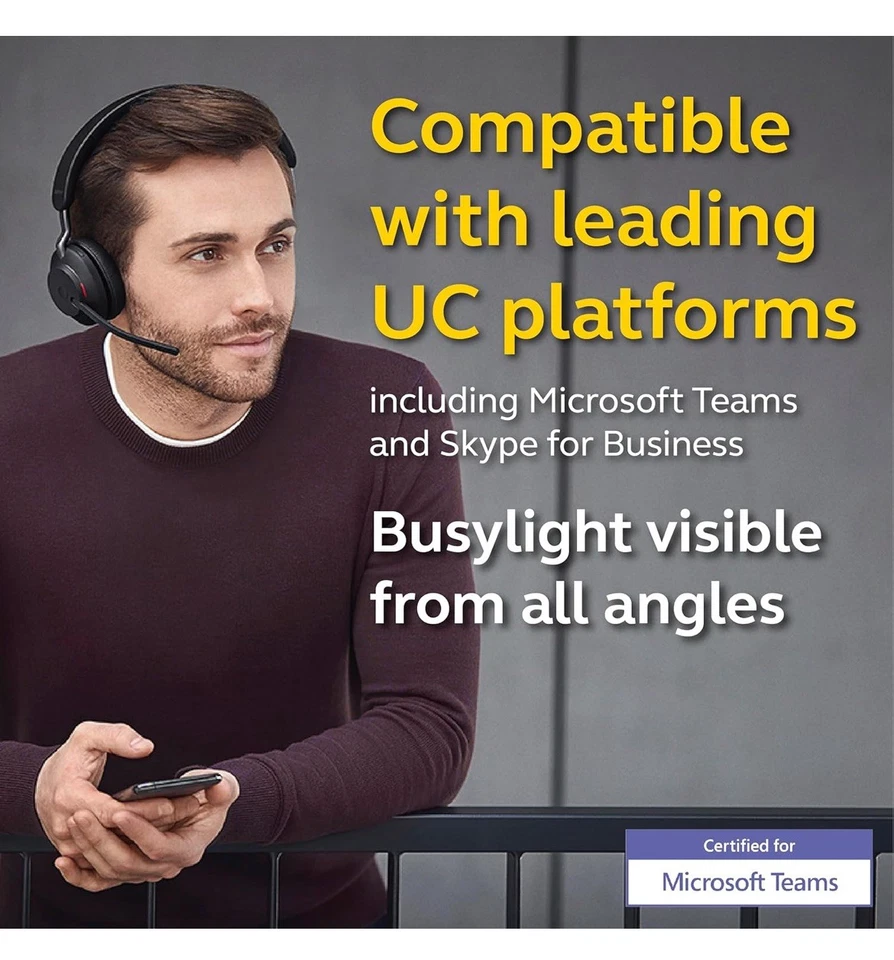 Auriculares inalámbricos mono Jabra Evolve2 65 (MS Teams, USB-A) Foto 4 de 4