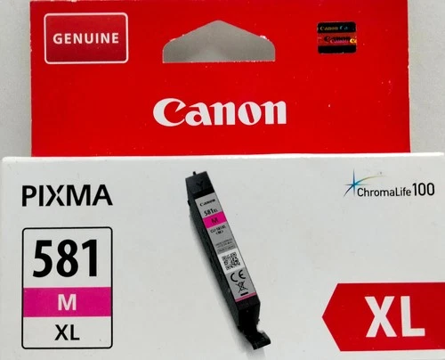Canon 581 XL, Magenta for Pixma, CLI-581XL M, NEW/ORIGINAL PACKAGING Original Genuine 581XL