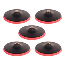 5x 150 mm Schleifteller Klettscheibe Aufnahme M14 Polierteller rot schwarz klett