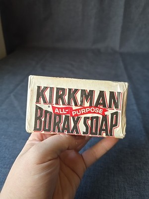 Vintage NOS KIRKMAN BORAX All Purpose Unopened Soap Bar COLGATE PALMOLIVE 