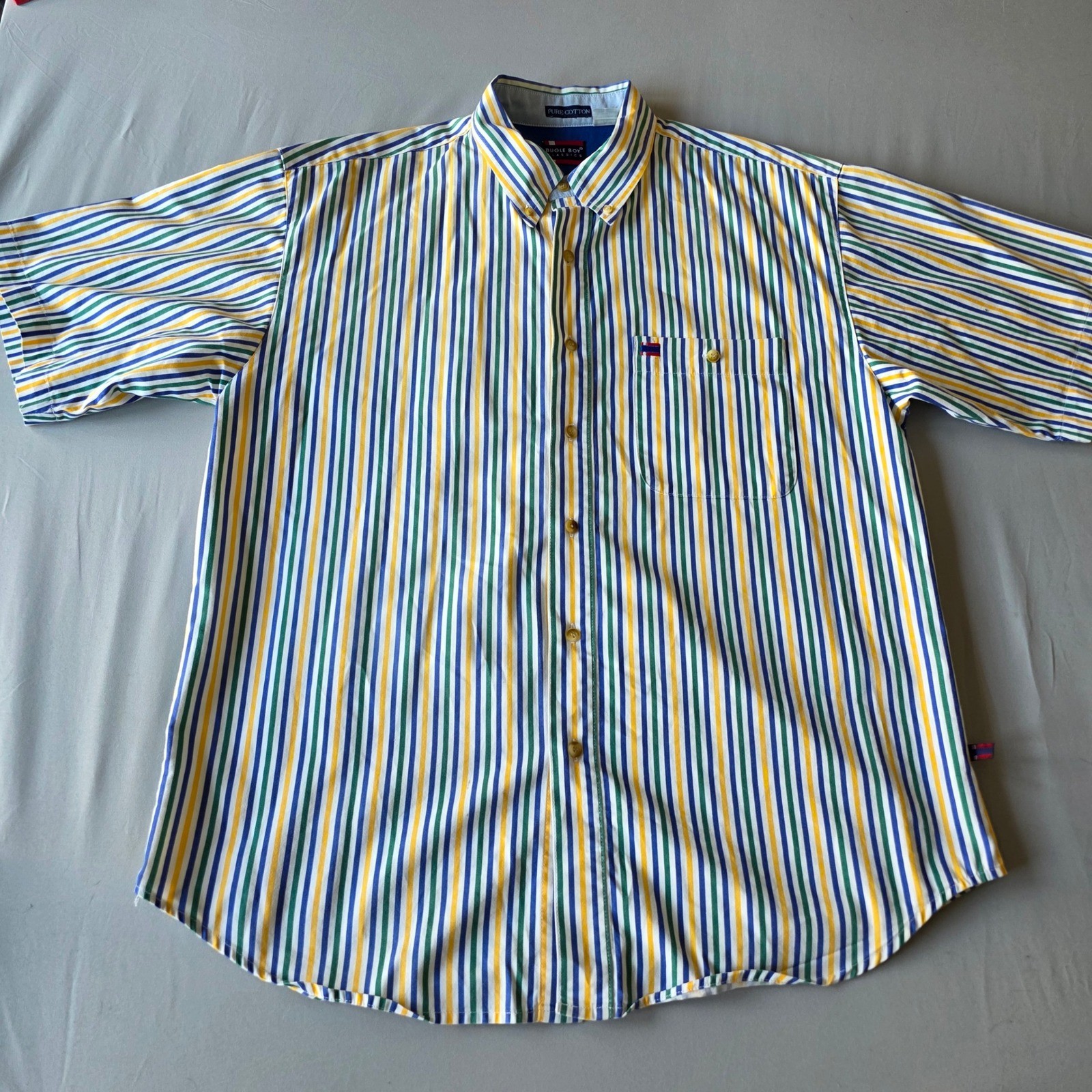 Bugle Boy Classics large Striped Button Down Shor… - image 2