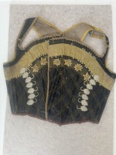 Altes Original Miesbacher Trachten-Mieder mit Goldstickerei