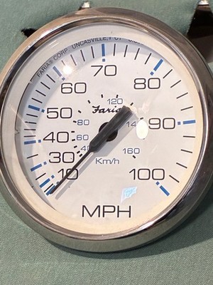 FARIA CHESAPEAKE WHITE  SS,  100 MPH SPEEDO
