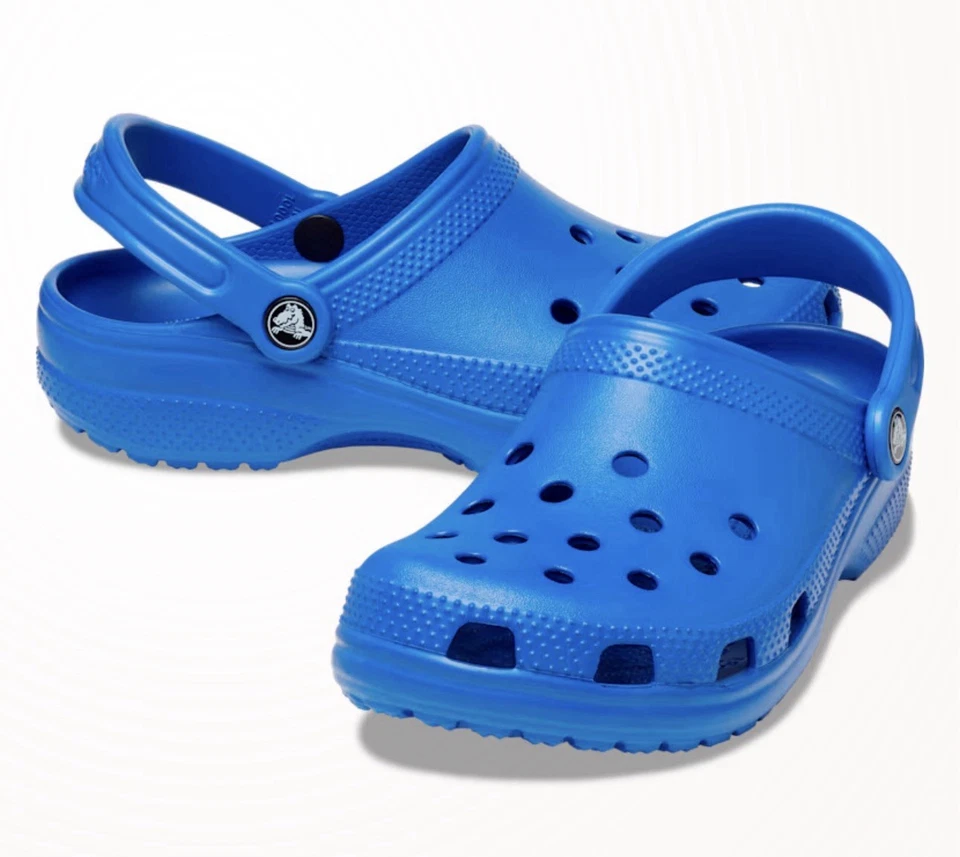 Zueco Crocs Unisex Clásico Azul Perno Talla C10 Foto 4 de 4