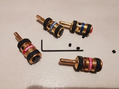 Monster cable Bananenstecker Adapter für Lautsprecherkabel