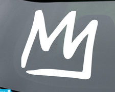 Mammoth Mountain Crown Vinyl Decal 4" x 3.5" Car Windows, Mugs, Laptops, Oracal