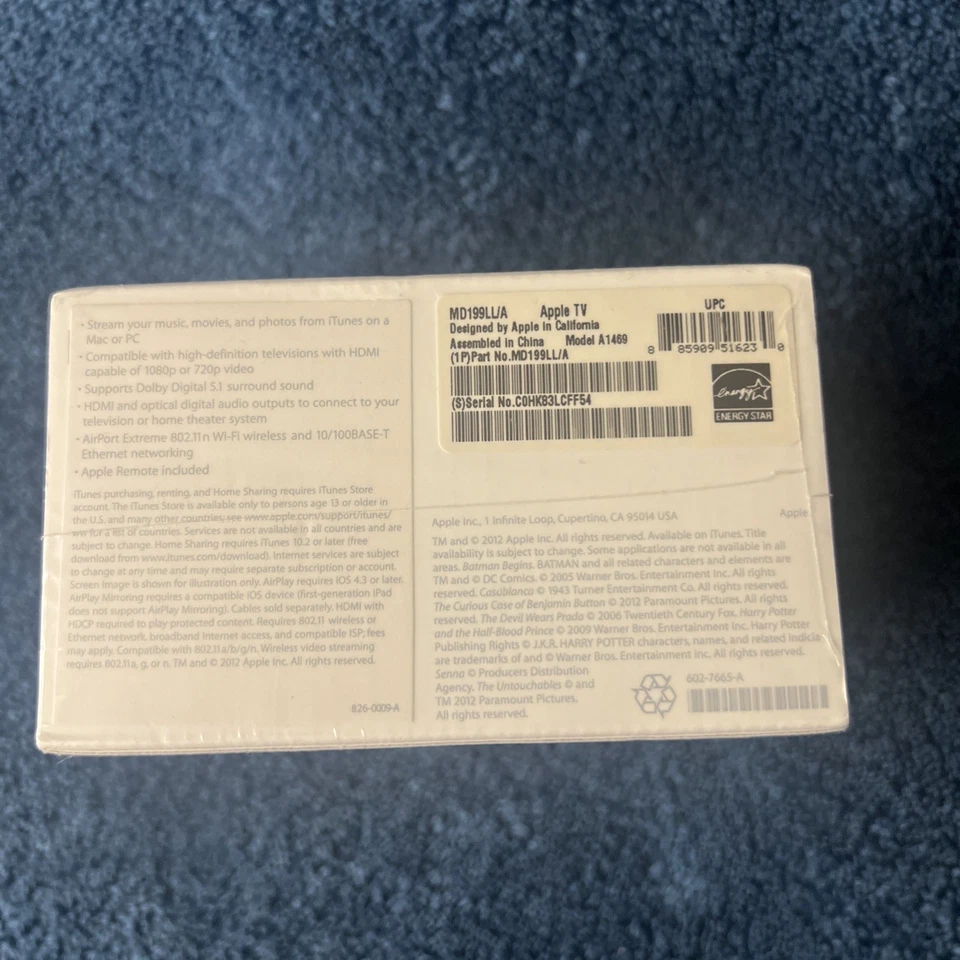 Apple TV 3rd Generation - MD199LL/A - Model A1469 Sealed - Image 2 of 4
