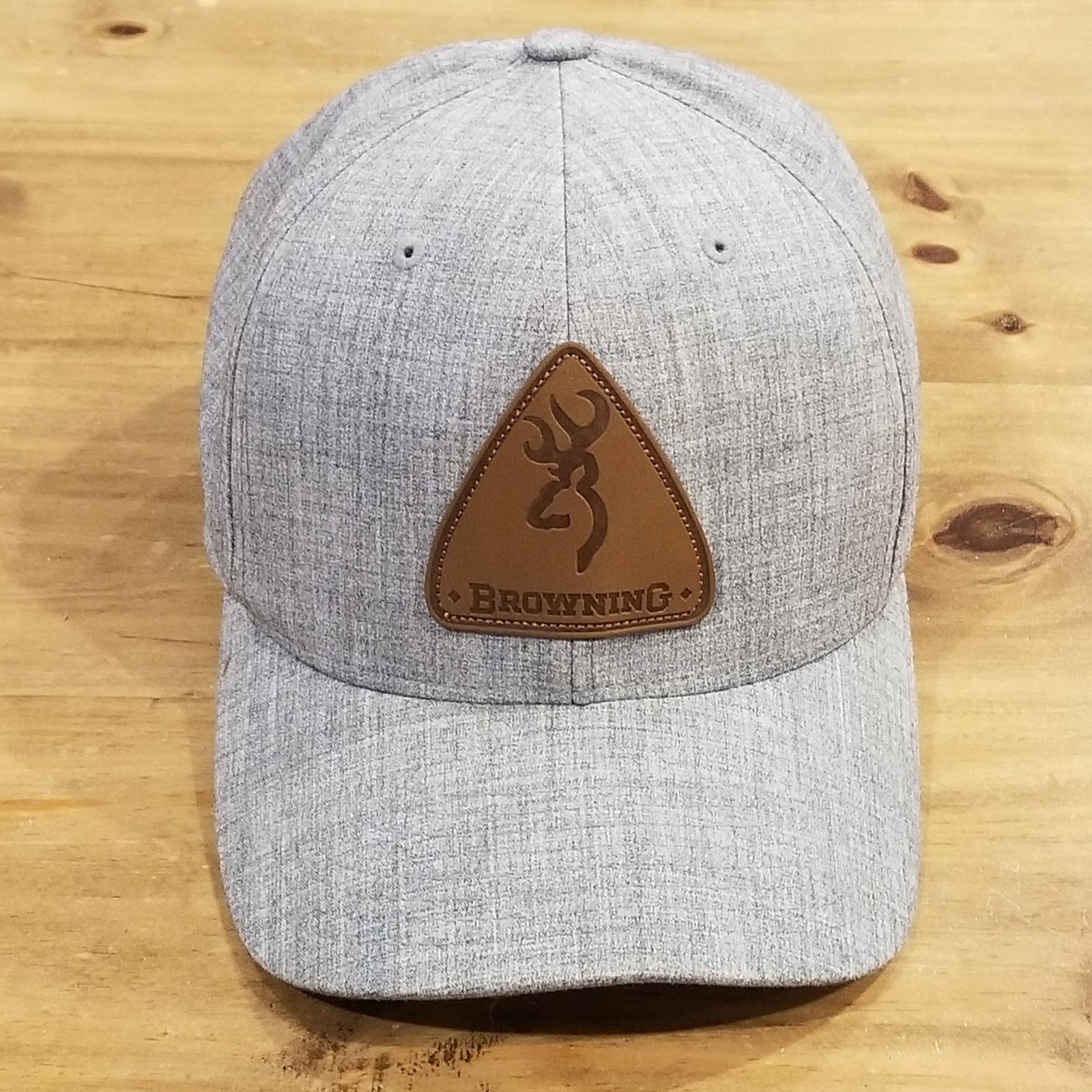Browning Hat Cap Snapback Gray Brown Patch Logo H… - image 1