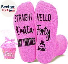 40Th Birthday Gifts for Women - 1986 Gifts with Greeting Card, 40 Year Old Socks