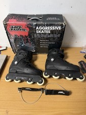 No Fear Aggressive Inline Skates Roller Blades UK Size 6 Abec 7 Bearings Boxed