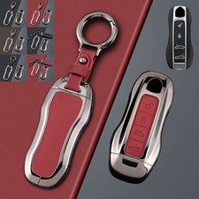 Zinc Alloy Leather Car Key Case Cover For Por...