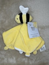 Burts Bees Lovey Bumble Bee Baby Security Blanket Yellow Lovey Organic Cotton