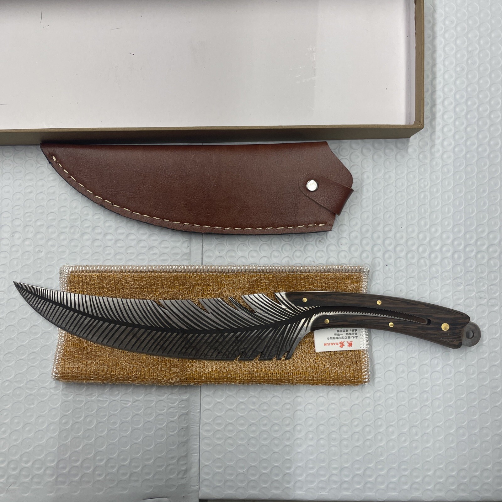 8”Veisky Knife Sharp Feather Boning Knife Hand Forged Knife High Carbon Steel S8