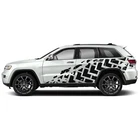 Side tires stamps graphics stickers decal compatible with Jeep Grand Cherokee