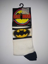 VINTAGE DC COMICS BATMAN SOCKS YOUTH SIZE 9-11 1982 NEW