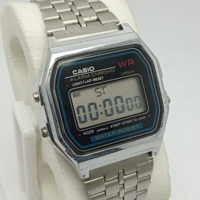 Casio 593 Quartz A159W Alarm Chrono Digital Vintage Men's