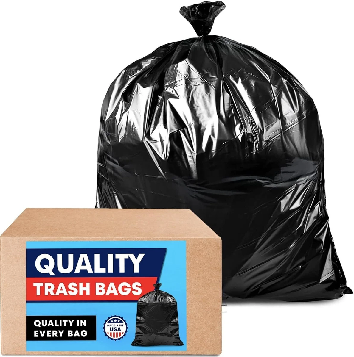 Big black trash bags deals