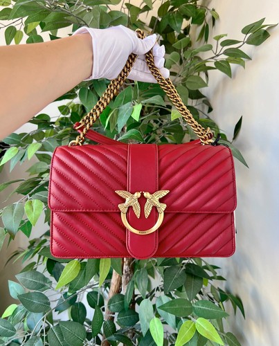 [New] Pinko Love Classic Icon Chevron Cl 1P22UHA03Z - Picture 1 of 10