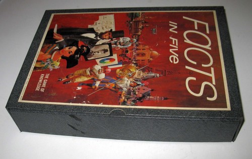 Tablero de estantería completo vintage 1967 Facts In Five The Game of Knowledge 3M - Imagen 2 de 5