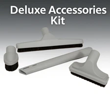 Complete 4-Piece Central Vacuum Attachment Kit – Ideal for Carpets, Floors & Fur