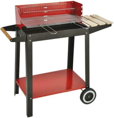 BARBECUE BBQ PIC NIC A CARBONE CON RUOTE DA CAMPEGGIO GIARDINO EL GAUCHO 31583