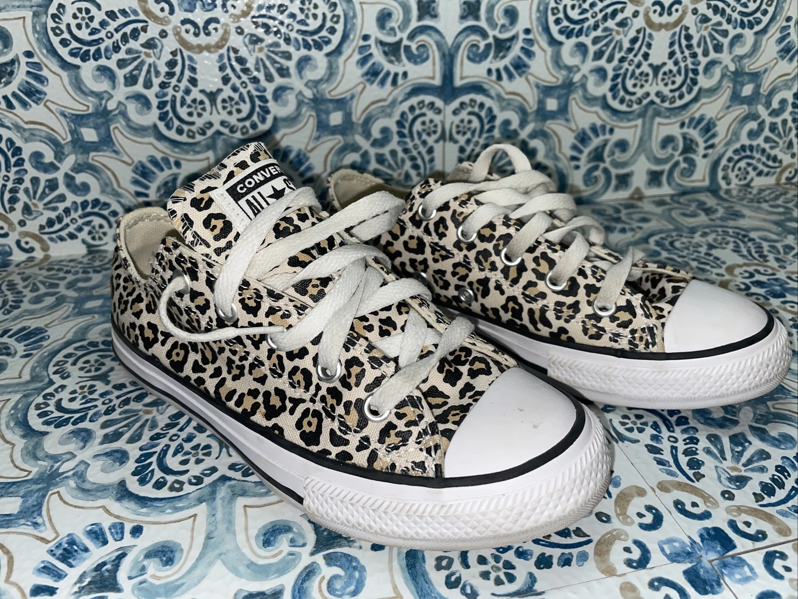 Scarpe Converse bambino 2 Chuck Taylor All Star sneaker stampa leopardata casual attive