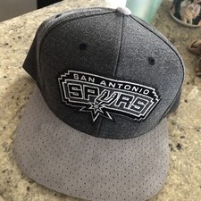 MITCHELL & NESS San Antonio Spurs Snap Back Hat OS Throwback Felt Brim Wembayama