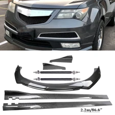 Carbon Fiber Front Bumper Lip Spoiler Splitters Body Kit For Acura MDX SUV