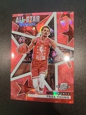 2021 Contenders Optic All-Star Aspirations Red Cracked Ice Prizm Trae Young #11
