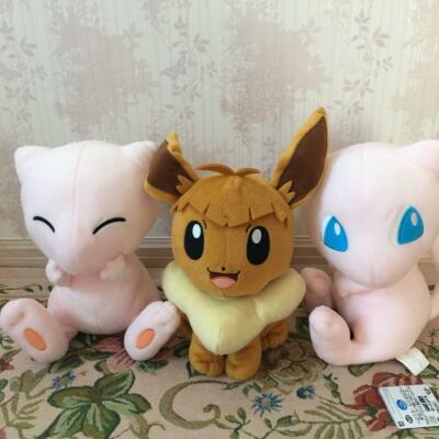 Pokemon Plush Doll Mew 2pc and Nagisa Eevee 3-piece set Pocket Monster