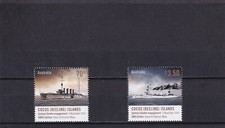 COCOS ISLANDS 2014 Cent. Sydney/Emden Engagement SG 491/492. Mint Never Hinged.