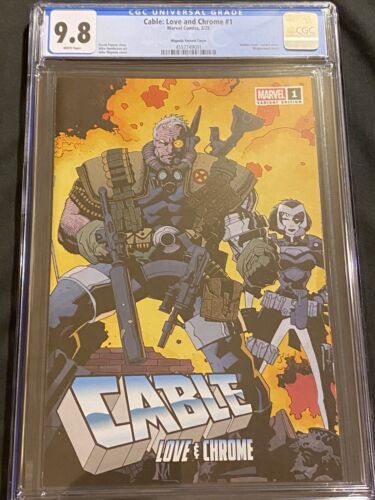 Cable: Love and Chrome #1 1:50 Mignola variante envolvente 1ª Cicada CGC 9.8