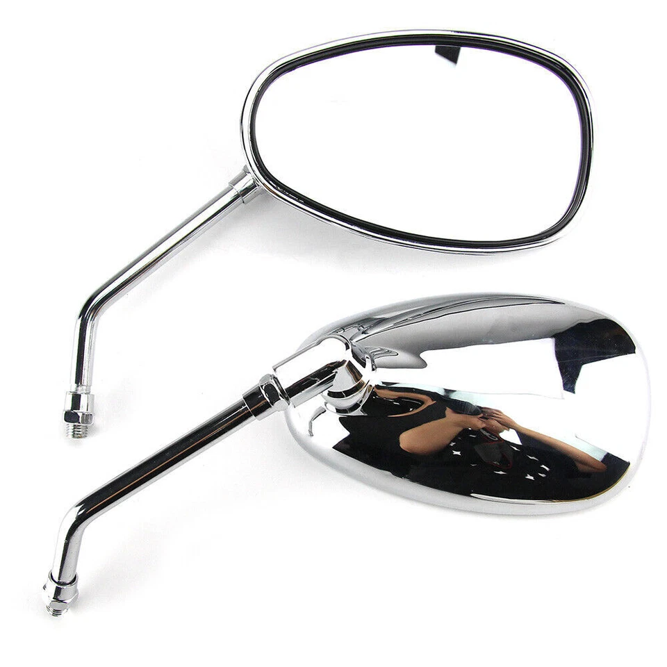 Espejos retrovisores cromados para motocicleta Honda VTX1300 VTX1800 Shadow Aero 750 1100 10 mm Foto 3 de 4