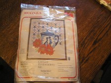Bucilla Creative Needlecraft Crewel Embroidery Kit 1743 DUTCH TREAT 16x20 NIOP