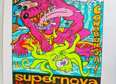 DICK DALE Gig Poster KOZIK S/N Edition 1995 22.5