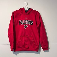 Nfl Boys Hoodie Size XL 18 Red Atlanta Falcons Embroidered Windbreaker