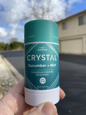 Crystal Magnesium Enriched Deodorant, Cucumber  Mint, 2.5 oz