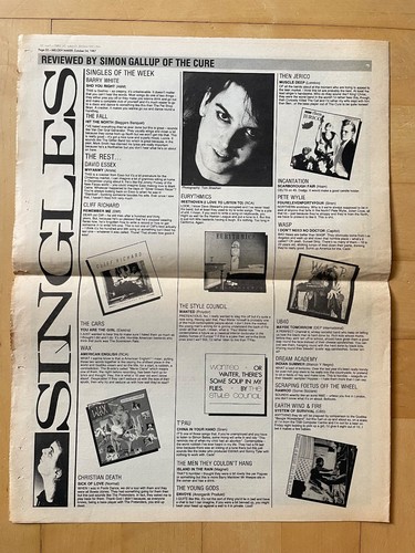 THE CURE • THE GLOVE • BJÖRK • WATERS★MELODY MAKER-Articles & Ads★1983–1987★rare - Picture 20 of 24