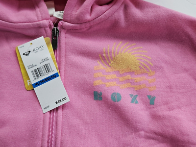 Roxy Big Girl's XL 16 Hooded Sweatshirt Hoodie Zip Sachet